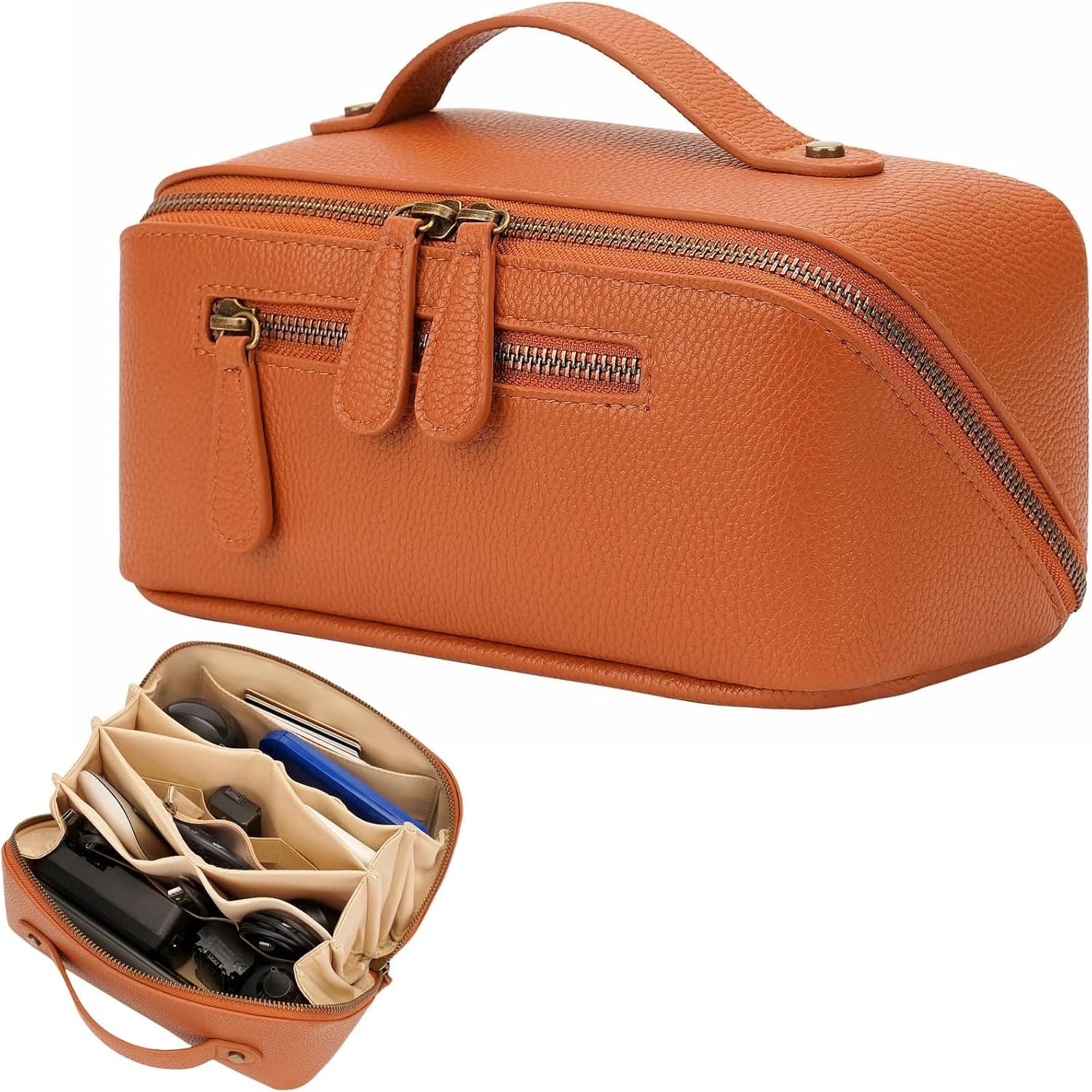 Leather Tech Travel Organizer Pouch